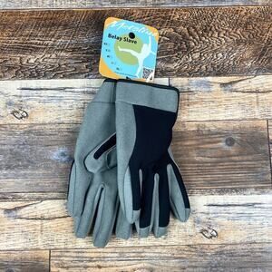 Metolius Adult Unisex Small Gray Black Belay Slave Climbing Glove